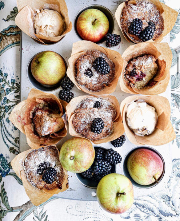 Apple & Blackberry Muffins