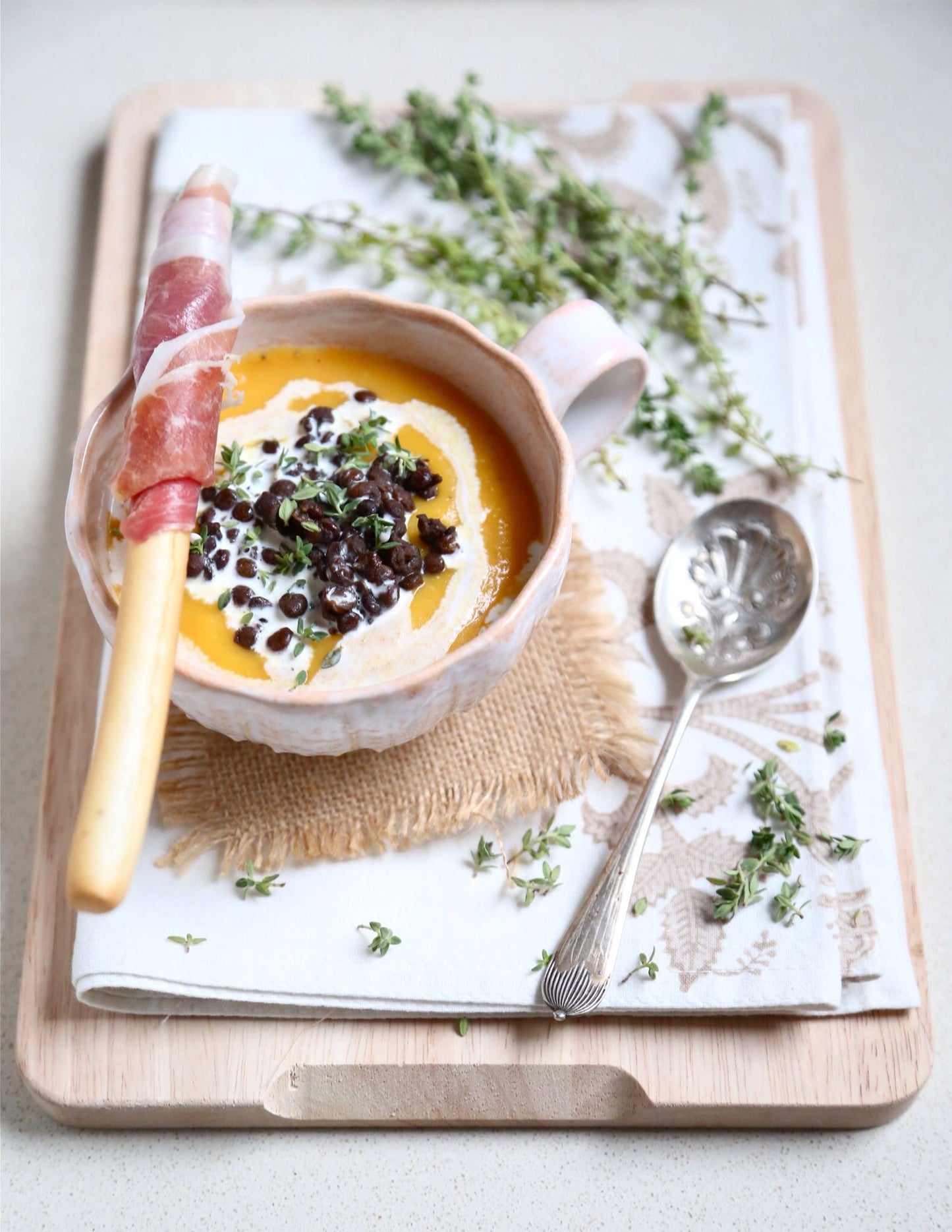 Butternut and Puy Lentil Soup