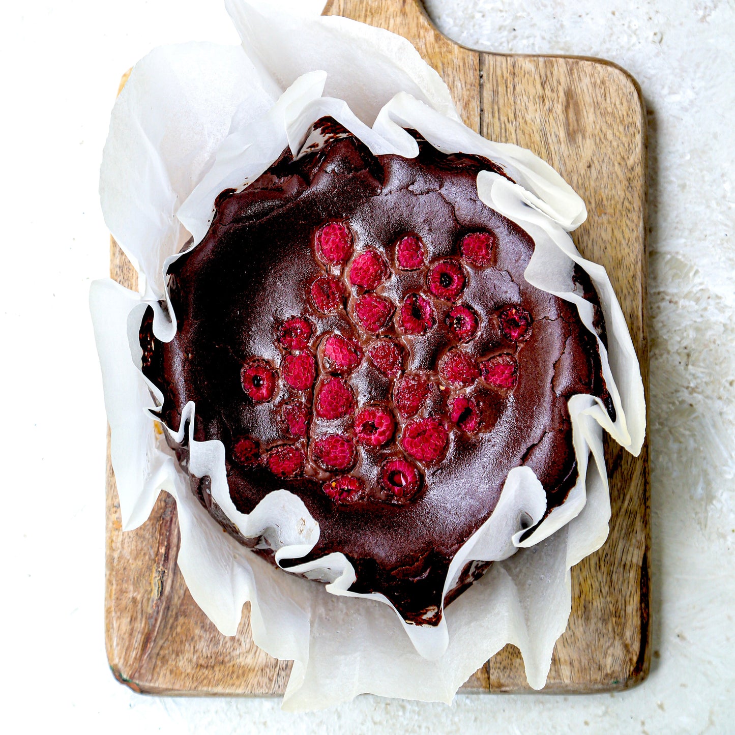 Raspberry Basque Cheesecake