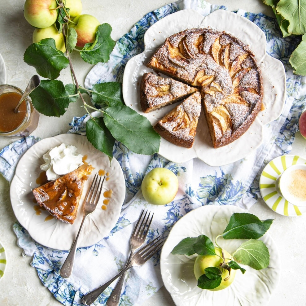 Apple Cake with Miso Caramel
